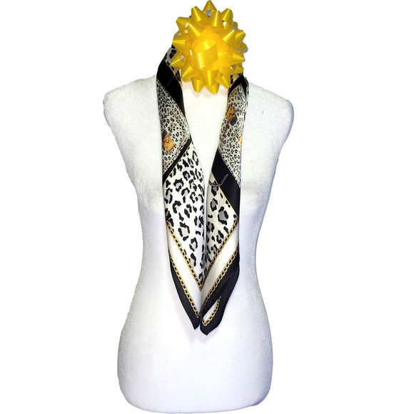 NWT Genuine 100% Mulberry Silk Satin Scarf 25"x25" Medium Square Shawl Wrap 5726 - Picture 3 of 7